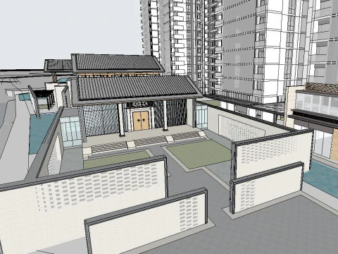 Central Park Bidding Proposal CommercialDemonstration Zone 3D Model