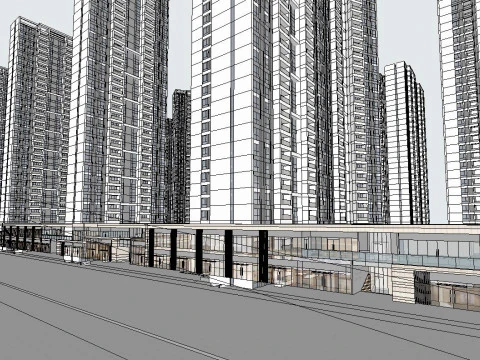 Central Park Bidding Proposal CommercialDemonstration Zone 3D Model