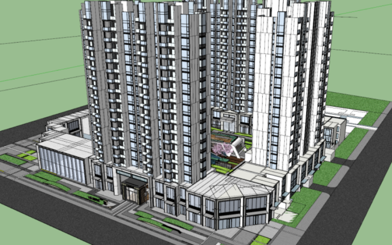 Modern high-rise 3D मॉडल .c4d .max .obj .3ds .fbx .stl .blend 