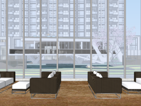Modern high-rise 3D मॉडल
