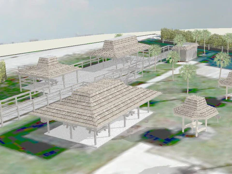 Descarga del modelo Park SketchUp Modelo 3D