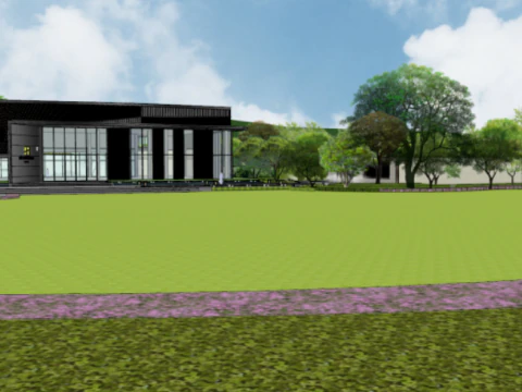 Helenburg 시연 지역 건물의 SU 모델 3D 모델