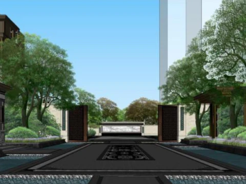 Exhibition in a certain demonstration zone 3D Model