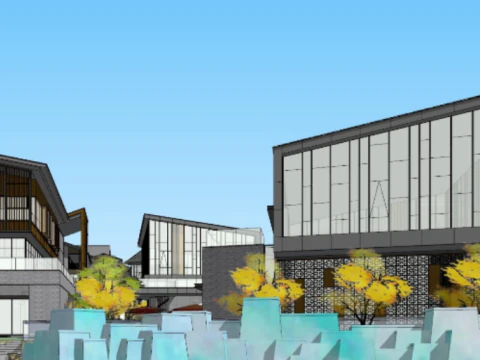 Improved SU Model for Commercial Street Design 3D Model
