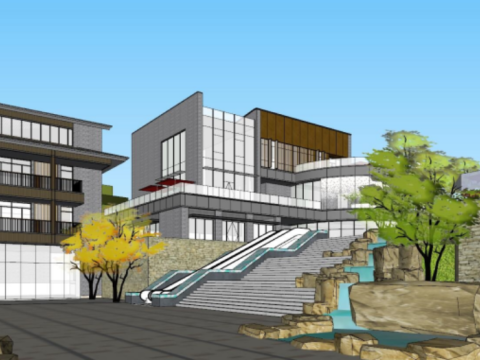 Improved SU Model for Commercial Street Design 3D 模型