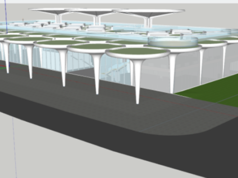 A sports park supporting engineering project SU Modello 3D