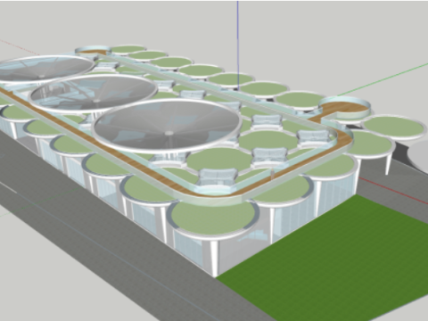 A sports park supporting engineering project SU Modello 3D