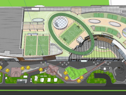 Розробка типової схеми Su комерційної площі 3D Модель