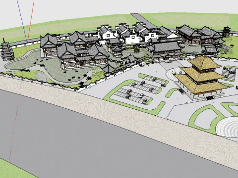 Island Club SU Model 3D