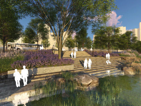 River landscape deepening su model 3D Model