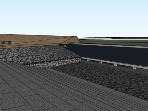 River landscape deepening su model 3Dモデル