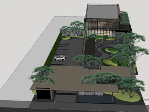 Modèle SU dans une zone de démonstration Modèle 3D