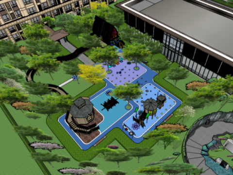 SU Model of Agile Jinxiu Dajia Demonstration Area Model 3D