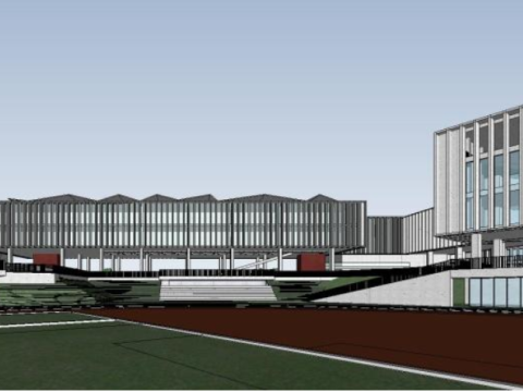 SU model of nine-year school architecture 3D 模型