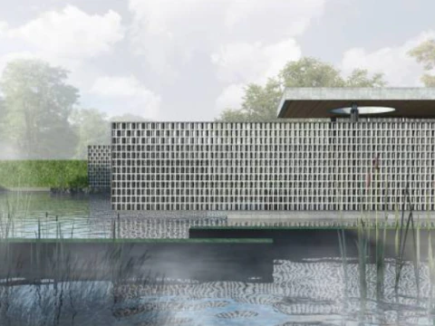 SU model of nine-year school architecture 3D Model