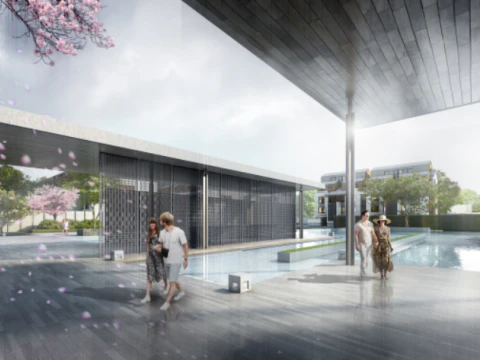 SU model of nine-year school architecture 3D Model