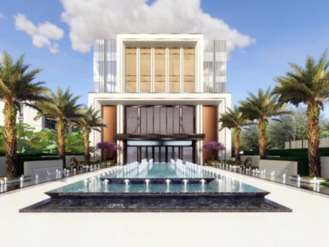 Neoclassical high-risevilla scheme 3D Model
