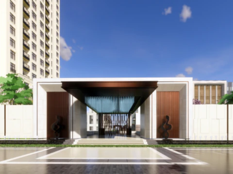 Neoclassical high-risevilla scheme 3D Model