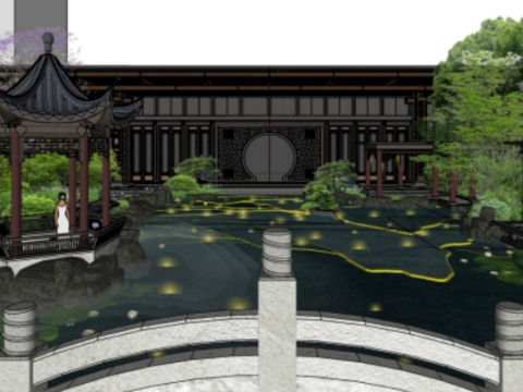 Demonstration Zone of a Real Estate Project Modelo 3D