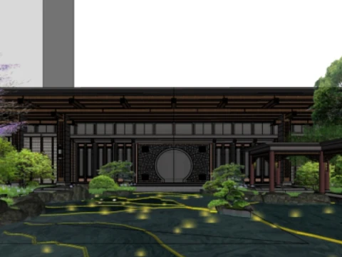 Demonstration Zone of a Real Estate Project 3D Model