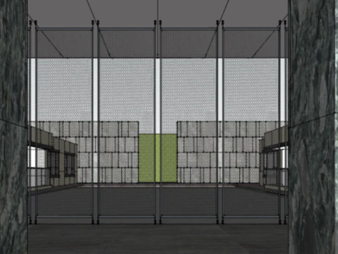 Art Museum in SU Mode 3D Model