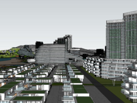 Blue Tribes-SU Model for Coastal Cultural Residence Purpose Modelo 3D