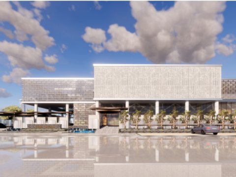 Progettazione concettuale di un ufficio vendite in una città centrale Modello 3D