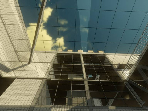 Sketchup model of a university library design plan 3Dモデル