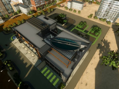 Sketchup model of a university library design plan 3Dモデル
