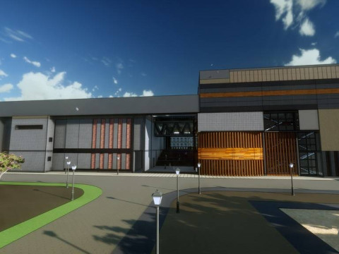Sketchup model of a university library design plan 3Dモデル