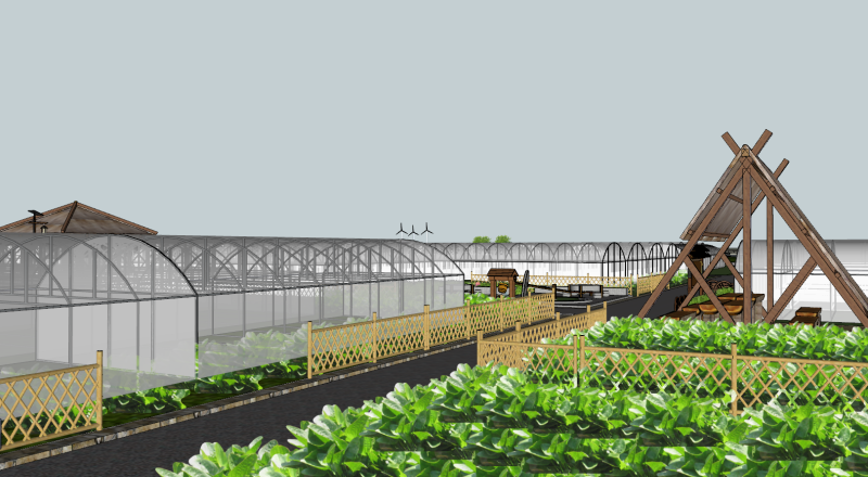 SU Model for Detailed Planning and Design of a New Safe Tourism Village Modèle 3D .c4d .max .obj .3ds .fbx .stl .blend