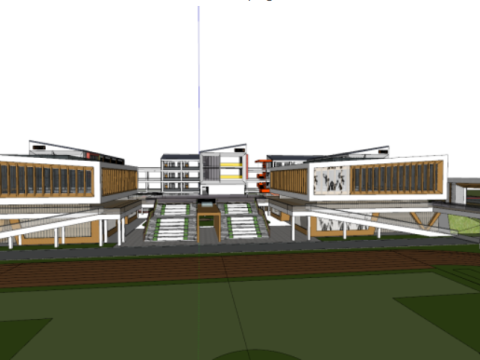 SU Model of a Chengnan Primary School 3Dモデル