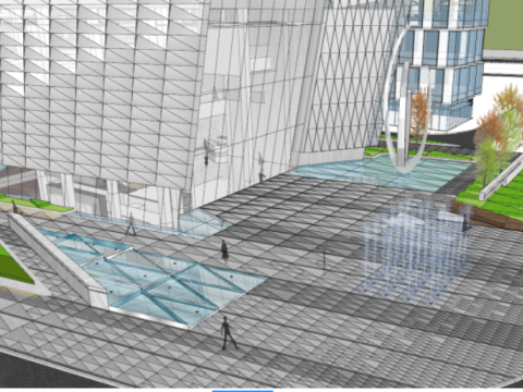 SU model for the construction of the start-up area and industrial park of a large citys science and 3D 模型
