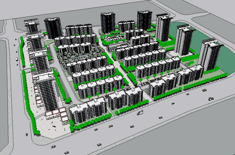 Sketchup model for a community design 3D Модель .c4d .max .obj .3ds .fbx .stl .blend 