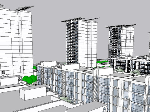 Sketchup model for a community design 3D Модель