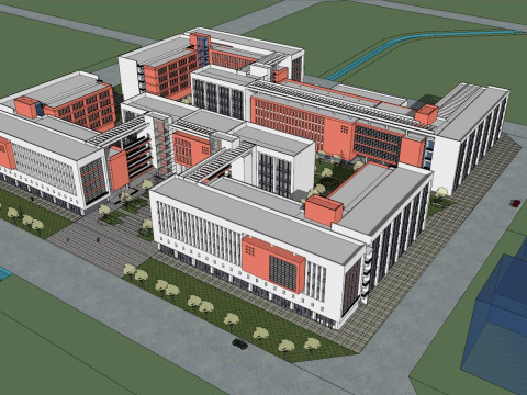 SU Model for Design of a Science and Technology Innovation Land Project 3D Модель