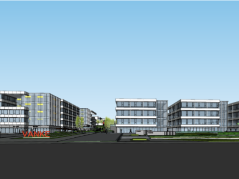 SU Model of Commercial Villa and Office Building of a Corporate Headquarters Project 3D Model