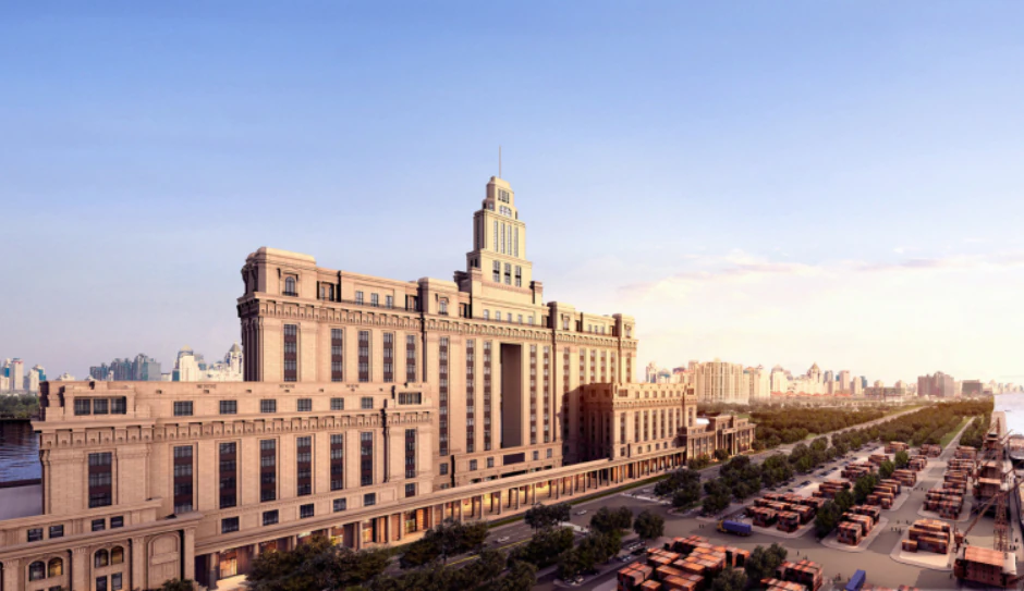 SU Model of Continental Style Customs Building 3D Model .c4d .max .obj .3ds .fbx .stl .blend