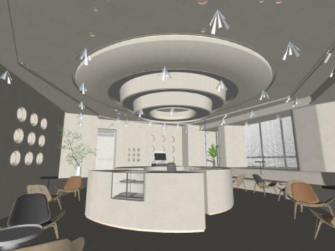 Milk Tea Shop SU ModelMaterial Texture Modelo 3D