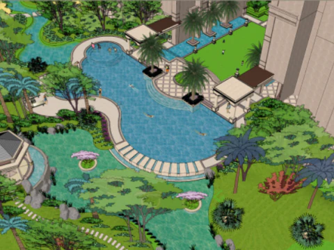 European Community Landscape Model SU 3D Model