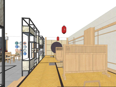 Fine model of Japanese-style restaurant 3D Model