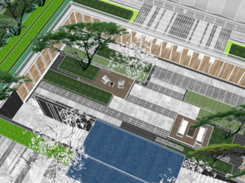 Demonstration zonemodern high-rise luxury homes Modelo 3D