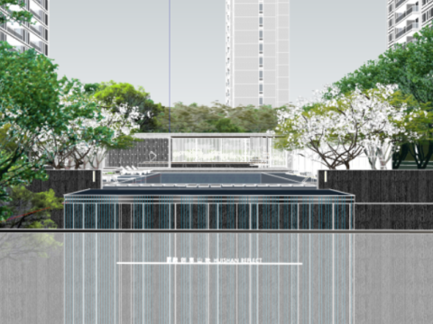 Demonstration zonemodern high-rise luxury homes Modelo 3D