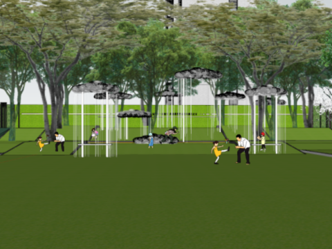 Demonstration zonemodern high-rise luxury homes Modelo 3D