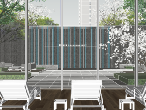 Demonstration zonemodern high-rise luxury homes Modelo 3D