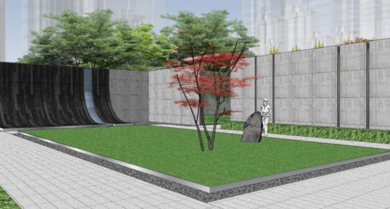 Simple atmospheric residential landscape sketchup model 3D 模型 .c4d .max .obj .3ds .fbx .stl .blend