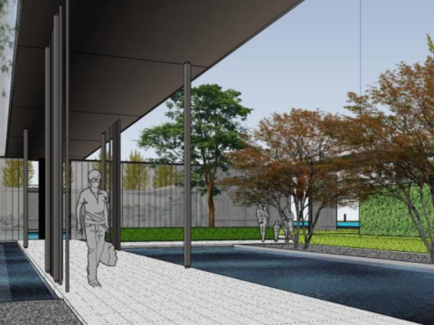 Simple atmospheric residential landscape sketchup model 3D 模型