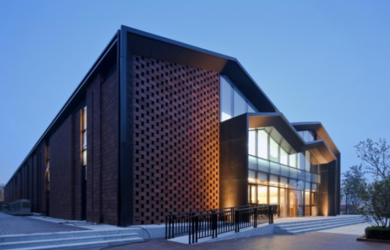 SU Model Design of Red Brick Sales Office Building 3D Model .c4d .max .obj .3ds .fbx .stl .blend 