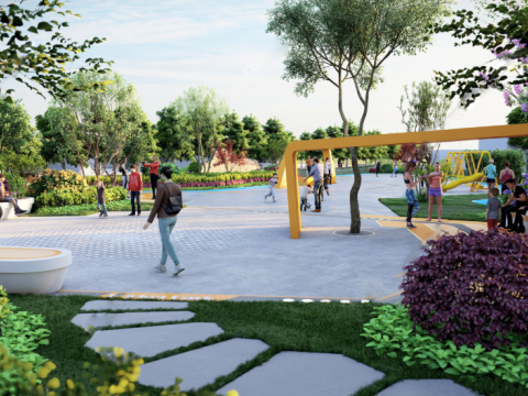 Fine sketchup model of modern park landscape design 3D 模型