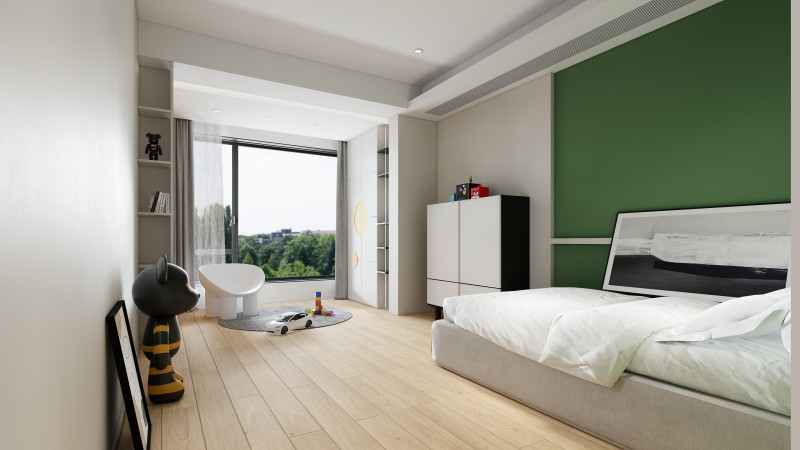 Modern black and white art living room SU model design 3D Модель .c4d .max .obj .3ds .fbx .stl .blend